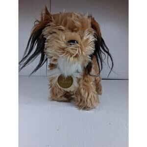 Vintage 1980s Dakin Benji Dog Plush – Stuffed Animal with Name Tag – 9" Long